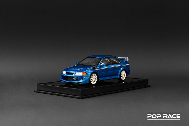 [ Pré-commande ] Mitsubishi Lancer Evolution Tommi Makinen Edition Blue  1/18 POPRACE PR18-EVO65-BLU