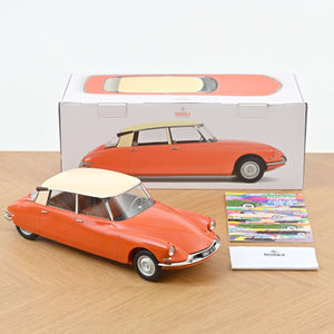 Citroën DS 19 1955 Orange Capucine & Crème 1/12 NOREV 121580