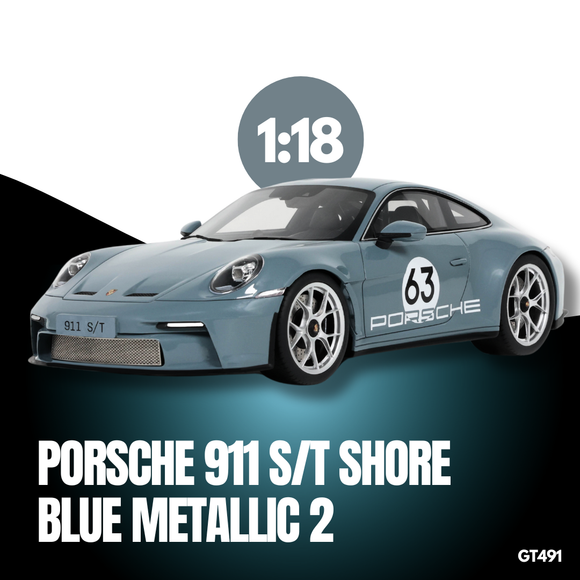 [ Pré-commande ] Porsche 911 S/T Shore Blue 2024 1/18 GT SPIRIT GT491