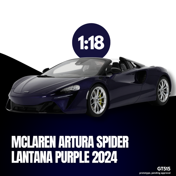 [ Pré-commande ] McLaren Artura Spider Lantana Purple 2024 1/18 GT SPIRIT GT515