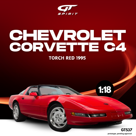 [ Pré-commande ] Chevrolet Corvette C4 Torch Red 1995 1/18 GT SPIRIT GT537