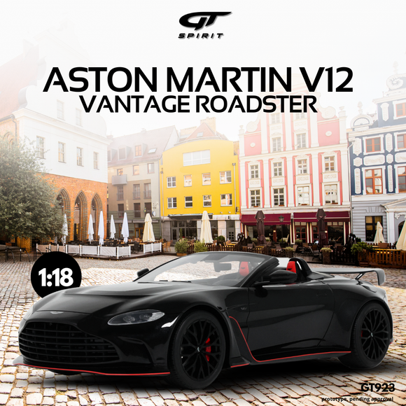 [ Pré-commande ] Aston Martin V12 Vantage Roadster Black 1/18 GT SPIRIT GT923