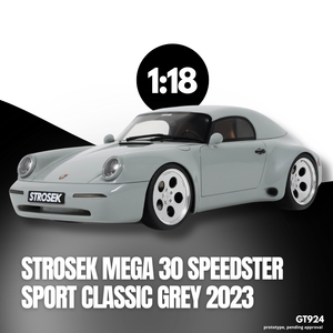 [ Pré-commande ] Porsche Strosek Mega 30 Speedster Sport Classic Grey 2023 1/18 GT SPIRIT GT924