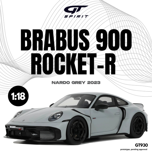 [ Pré-commande ] Porsche Brabus 900 Rocket-R Nardo Grey 2023 1/18 GT SPIRIT GT930