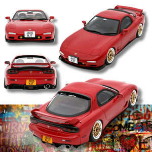 Mazda RX7 Khyzyl Saleem Red 2020 1/18 OTTOMOBILE OT1062