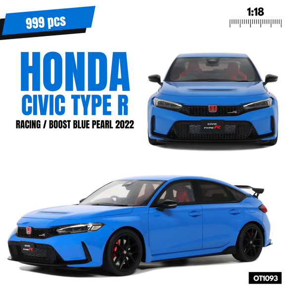 Honda Civic Type R Racing Blue Pearl 2022 1/18 OTTOMOBILE OT1093