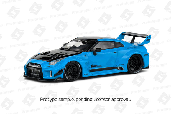 [ Pré-commande ] Nissan GT-R R35 LBWK Silhouette Miami Blue 2019 1/43 SOLIDO S4311209