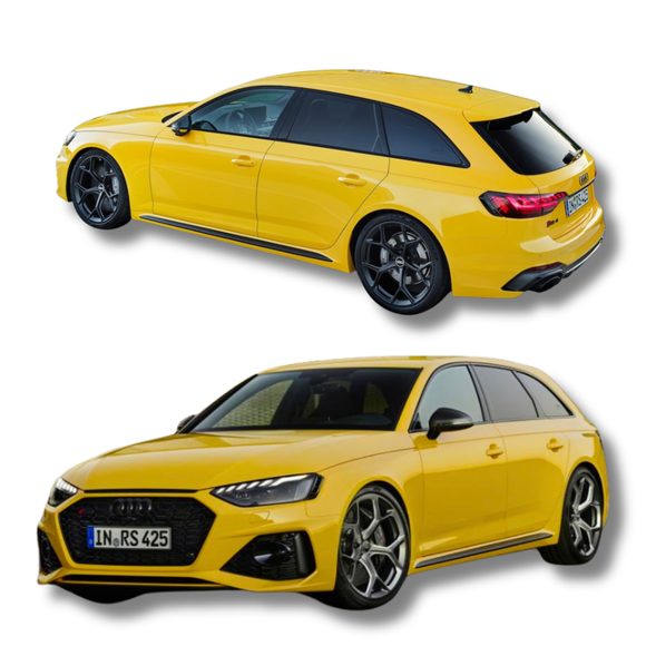 [ Pré-commande ] Audi RS4 25Th Anniversary Yellow 2024 1/18 GT SPIRIT GT935