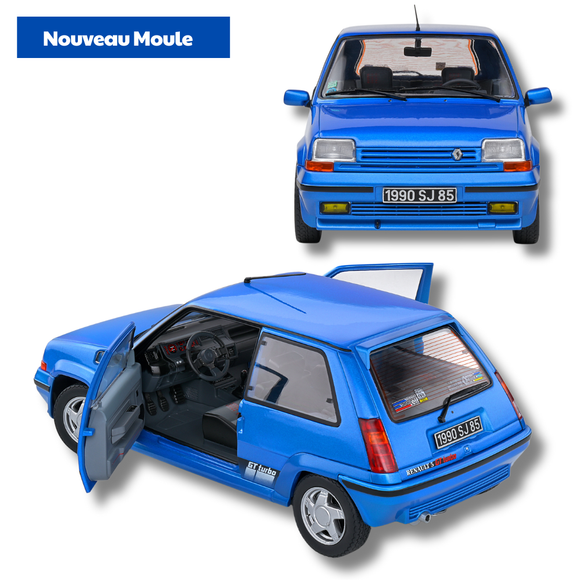 Renault 5 GT Turbo Mk2 Blue 1989 1/18 SOLIDO S1810003