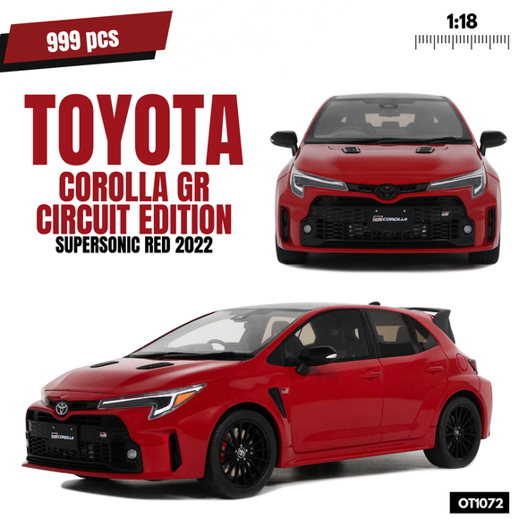 Toyota Corolla GR Circuit Edition Supersonic Red 2022 1/18 OTTOMOBILE OT1072